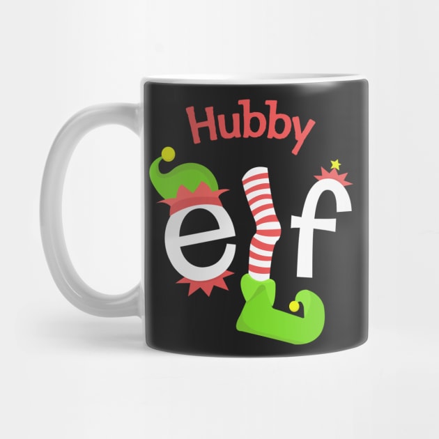 Hubby Elf Matching Family Christmas Tee by SolarFlare